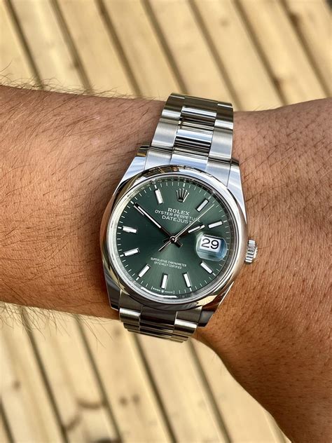 rolex datejust mint green 36 price|rolex datejust 36 price new.